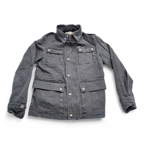 Zara Other - Zara‎ Man Black Military Canvas Jacket - Size L